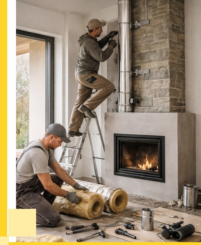 Монтаж дымоходов для каминов в Новоалтайске от 15336 р. ЭриданНвл