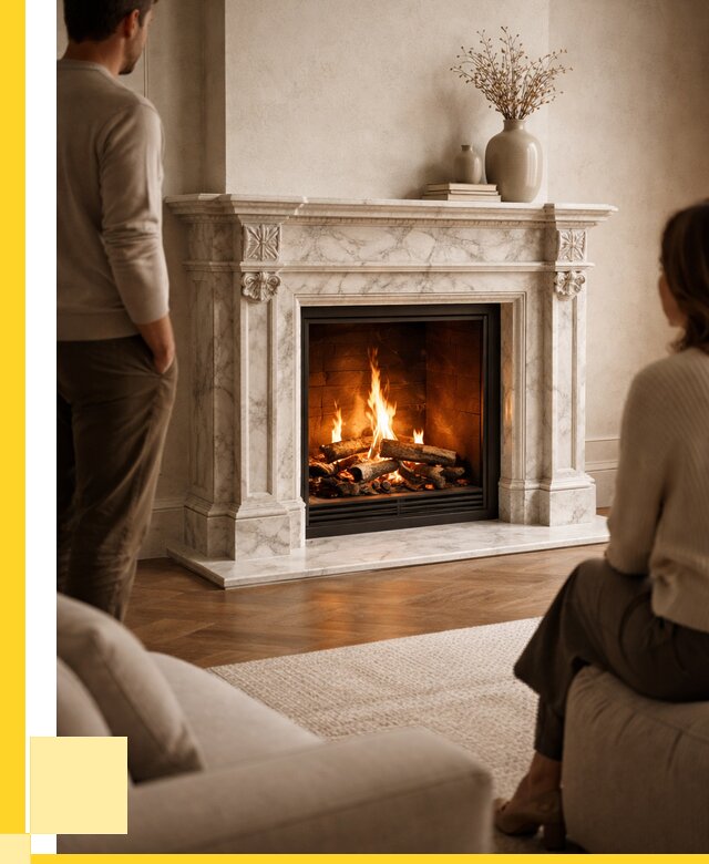 Мраморные камины под ключ в Новоалтайске от 255600 р. | ЭриданНвл