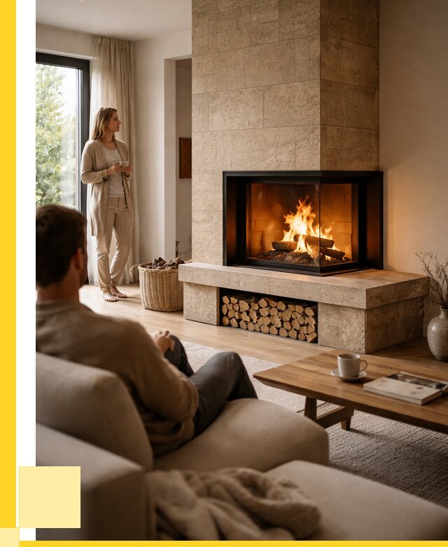 Угловые камины из кирпича установка в Новоалтайске от 153360 р. ЭриданНвл