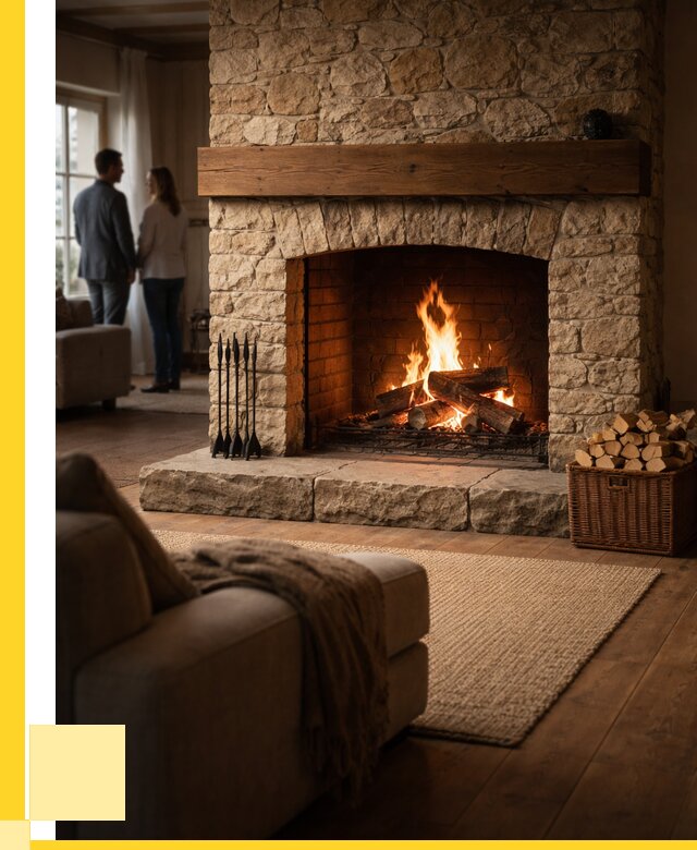 Открытые камины под ключ в Новоалтайске от 153360 р. ЭриданНвл