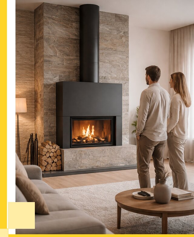 Закрытые камины под ключ в Новоалтайске от 122688 р., ЭриданНвл