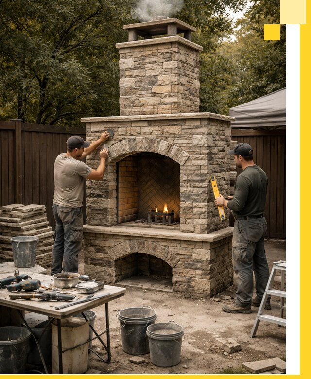 Проектирование и установка уличных каминов в Новоалтайске