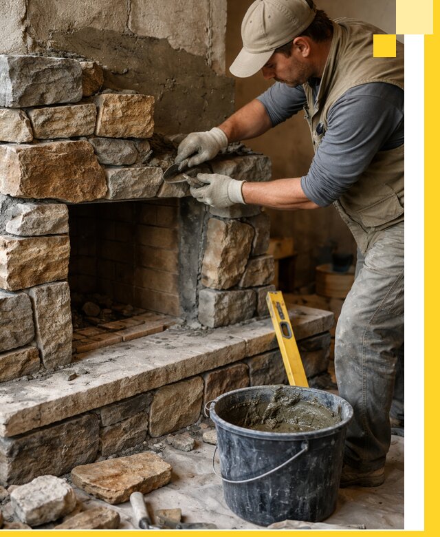 Изготовление и установка каменных каминов под ключ в Новоалтайске