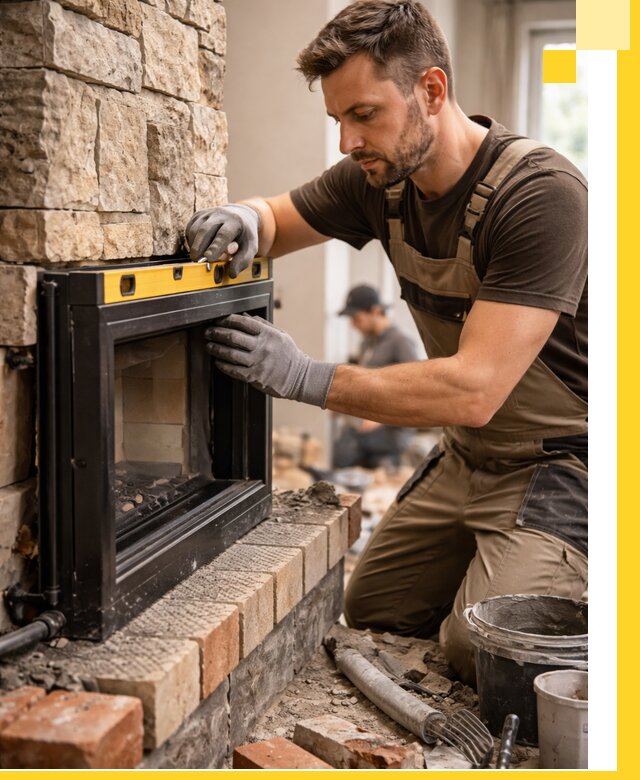 Дровяные камины под ключ в Новоалтайске: монтаж, обустройство