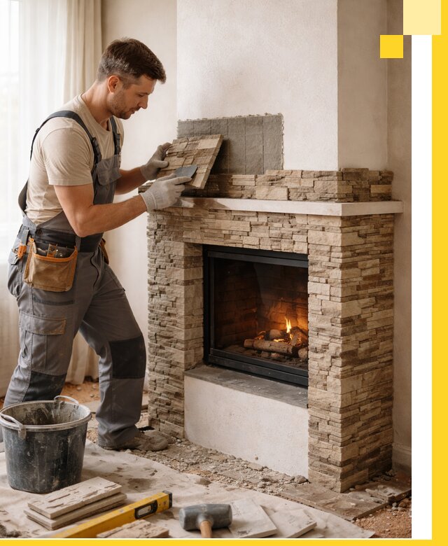 Изготовление и монтаж каминов для дома под ключ в Новоалтайске