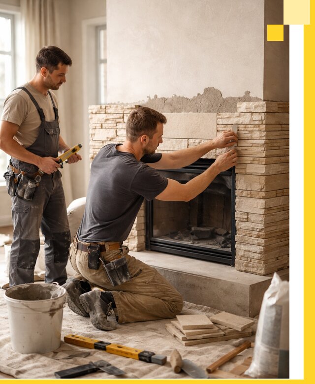 Установка и монтаж каминов для загородного дома в Новоалтайске