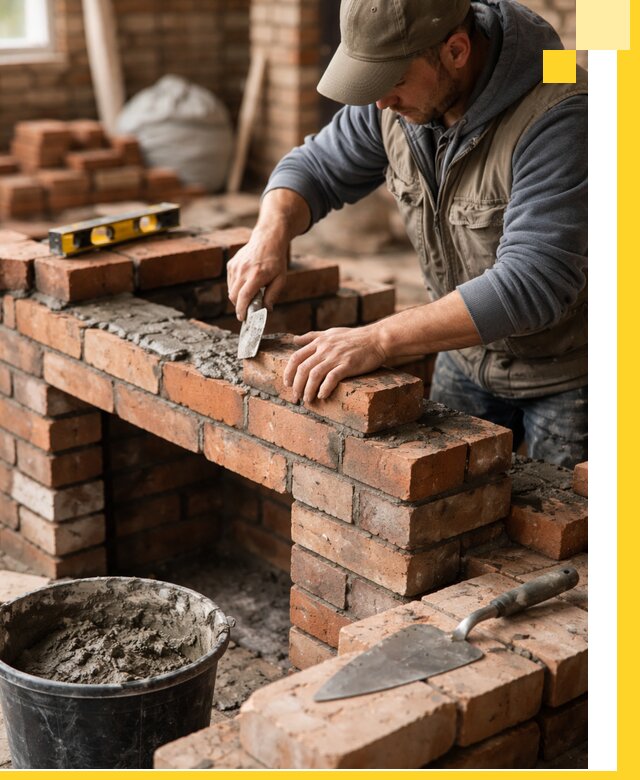 Кладка каминов под ключ в Новоалтайске профессиональная отделка и монтаж