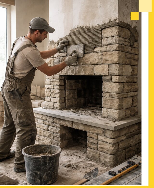 Строительство каминов под ключ в Новоалтайске от проектирования до монтажа