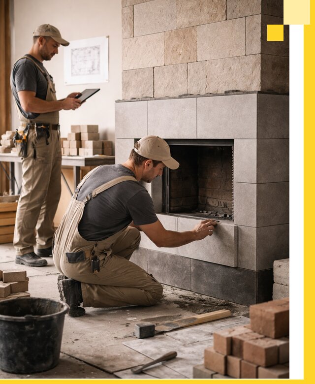 Индивидуальные проекты каминов и каминных систем в Новоалтайске