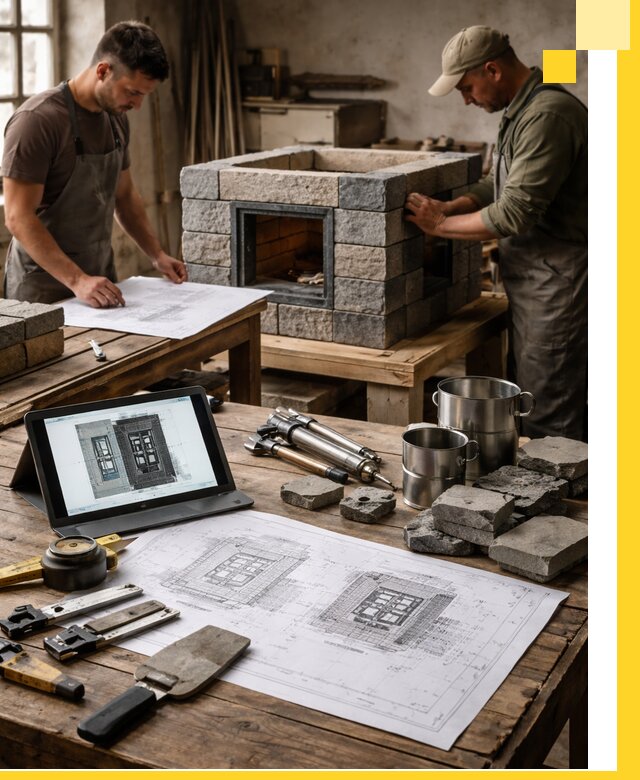 Разработка проектов печей с согласованием и монтажом в Новоалтайске