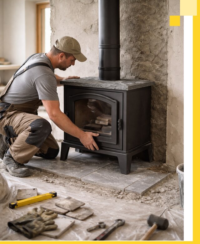 Профессиональный монтаж печей и каминов в Новоалтайске под ключ