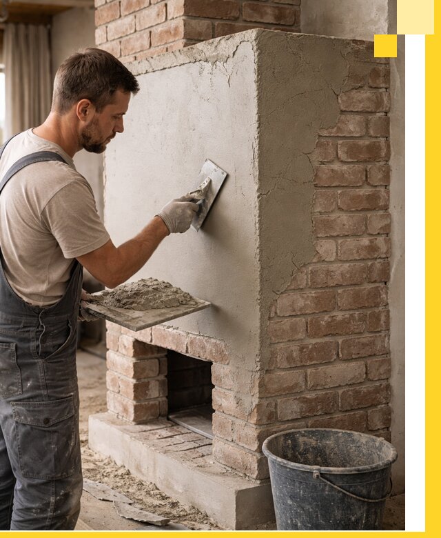 Отделка печей и облицовка каминов в Новоалтайске под ключ