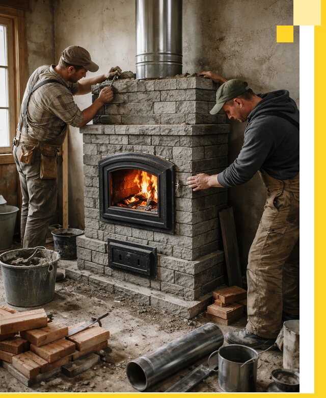 Производство, поставка и монтаж дровяных печей в Новоалтайске