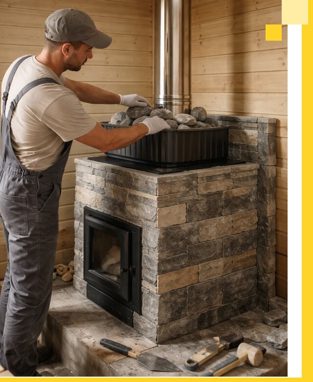 Печи для парной в Новоалтайске, производство, монтаж и обслуживание