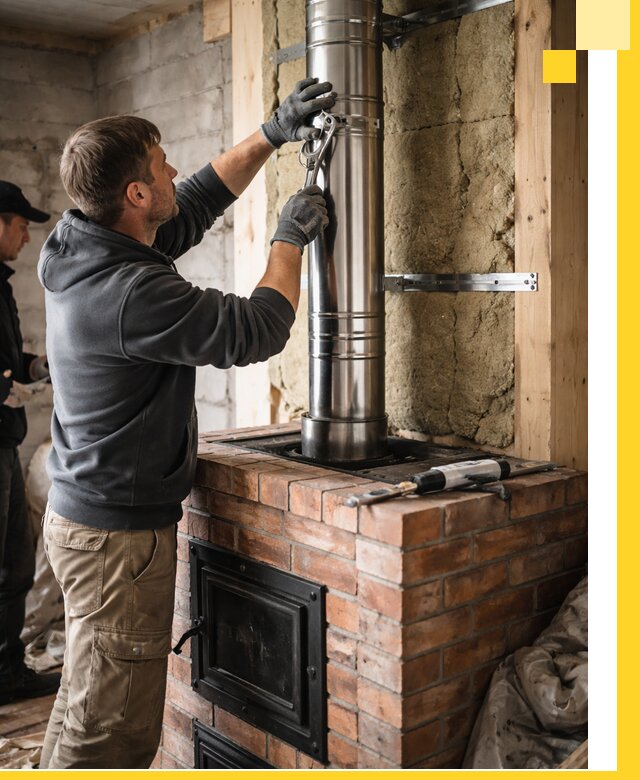 Изготовление и монтаж печей и дымоходов под ключ в Новоалтайске