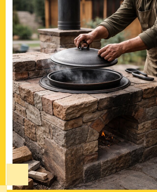 Печи для казана в Новоалтайске по цене от 18403 р. | ЭриданНвл