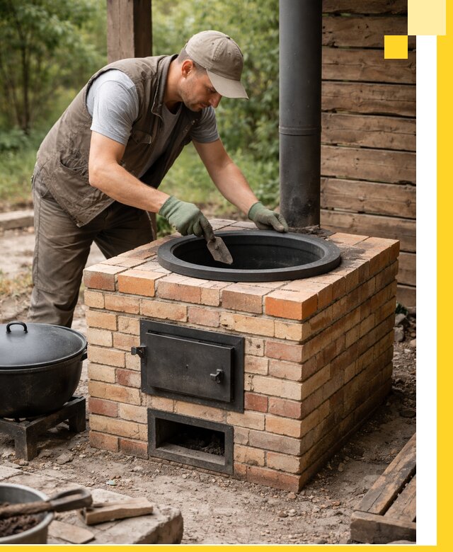 Изготовление и установка печей для казана в Новоалтайске под ключ