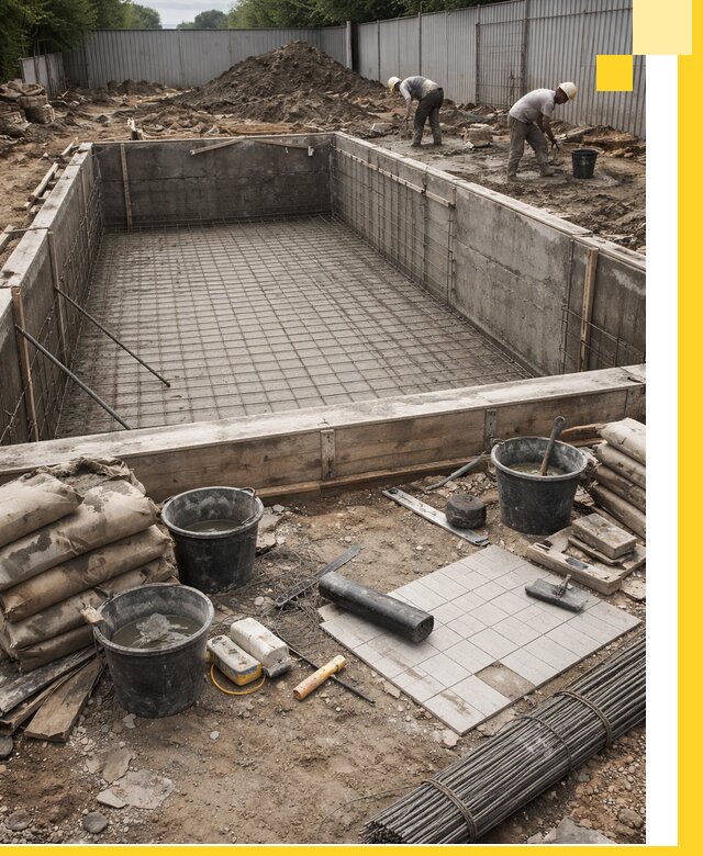 Строительство бассейнов под ключ в Новоалтайске, дизайн и монтаж