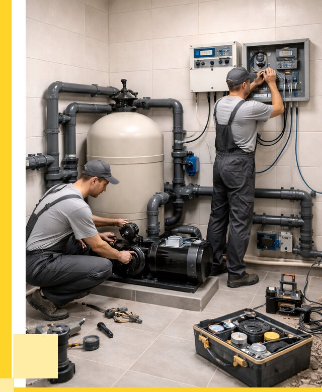 Монтаж оборудования для бассейнов в Новоалтайске от 40896 р. | ЭриданНвл