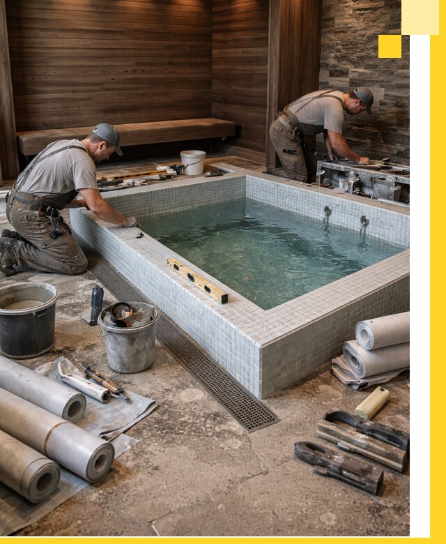 Установка и строительство бассейнов для сауны в Новоалтайске