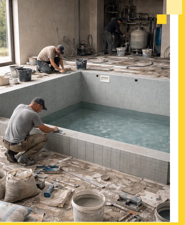 Строительство и монтаж бассейнов в помещении в Новоалтайске