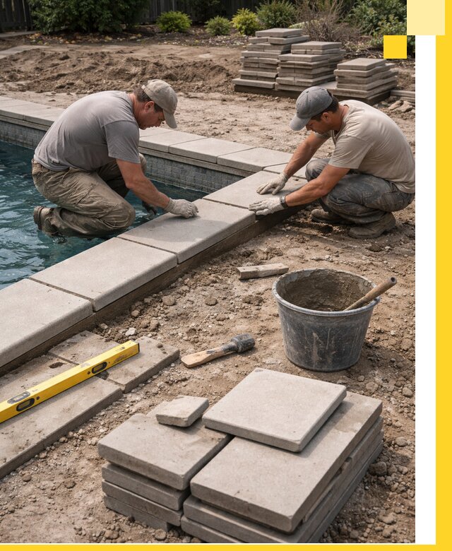 Установка и изготовление копингового камня для бассейнов в Новоалтайске