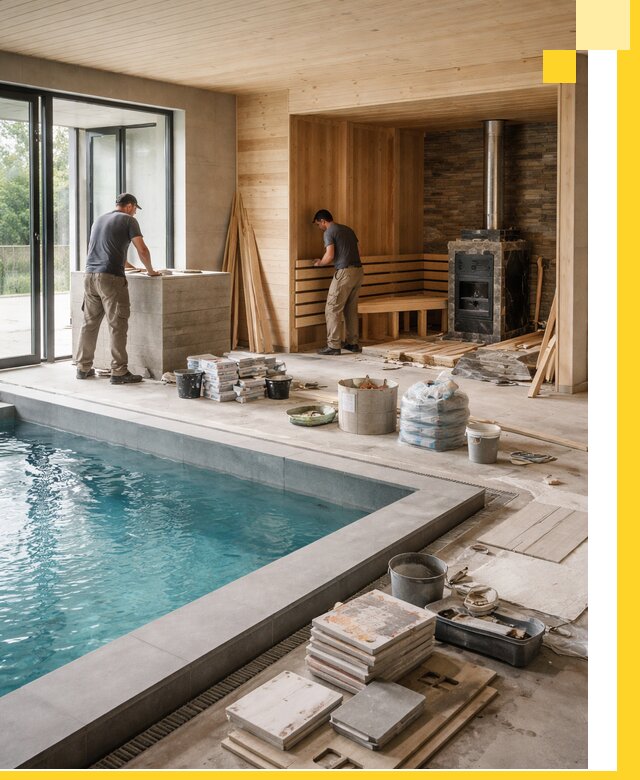 Проектирование и строительство бань с бассейном в Новоалтайске