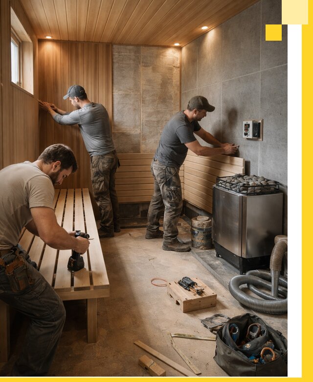 Сауны под ключ в Новоалтайске, проектирование, строительство, отделка