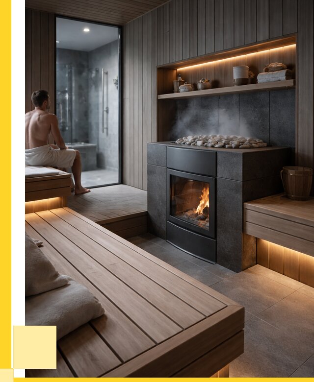 Проект сауны в частном доме в Новоалтайске от 35784 р. | ЭриданНвл