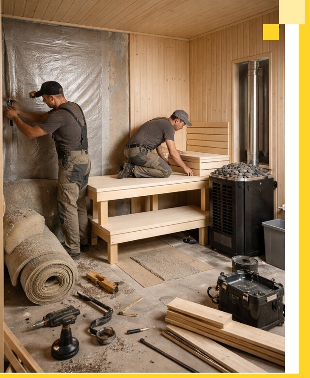 Проекты саун под ключ в Новоалтайске дизайн и строительство