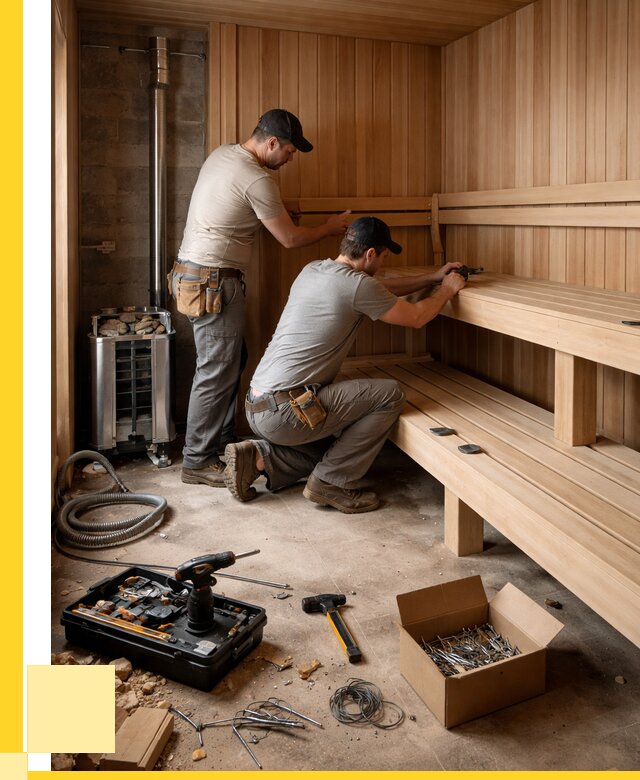 Монтаж саун под ключ в Новоалтайске от 122688 р. | ЭриданНвл