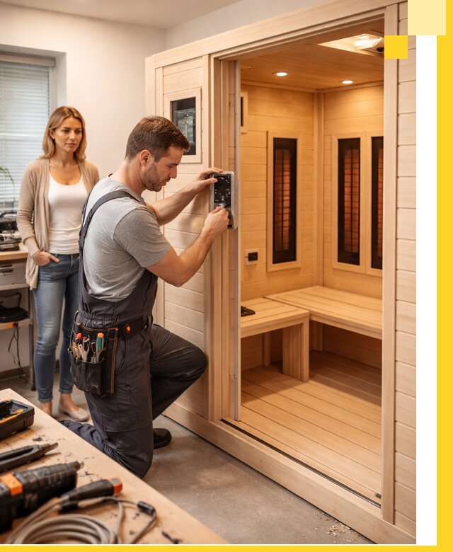 Инфракрасные сауны под ключ в Новоалтайске продажа и установка