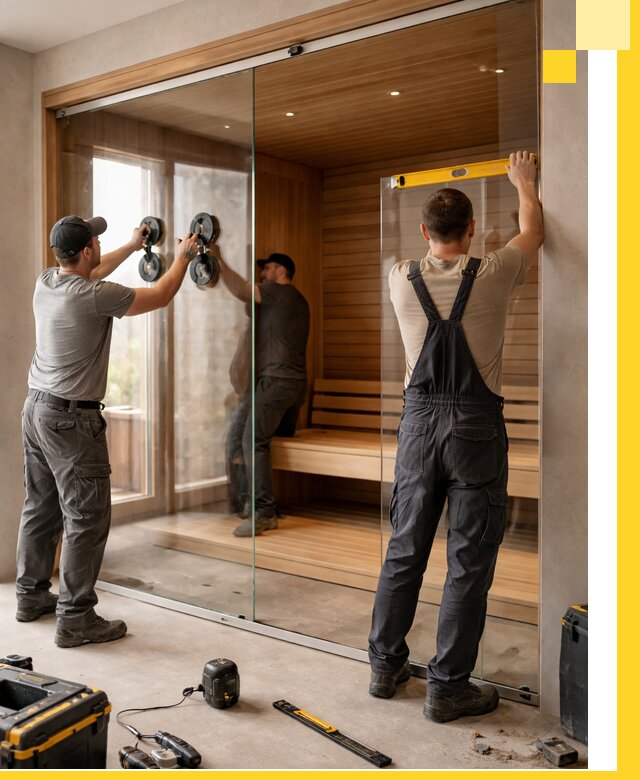 Производство и монтаж стеклянных саун под ключ в Новоалтайске