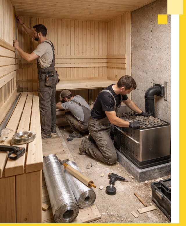 Индивидуальные сауны на заказ в Новоалтайске под ключ, проект и монтаж