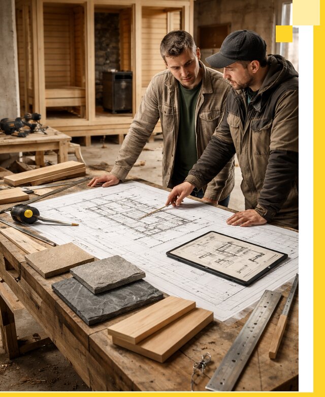 Проекты бань под ключ и планы строительства в Новоалтайске