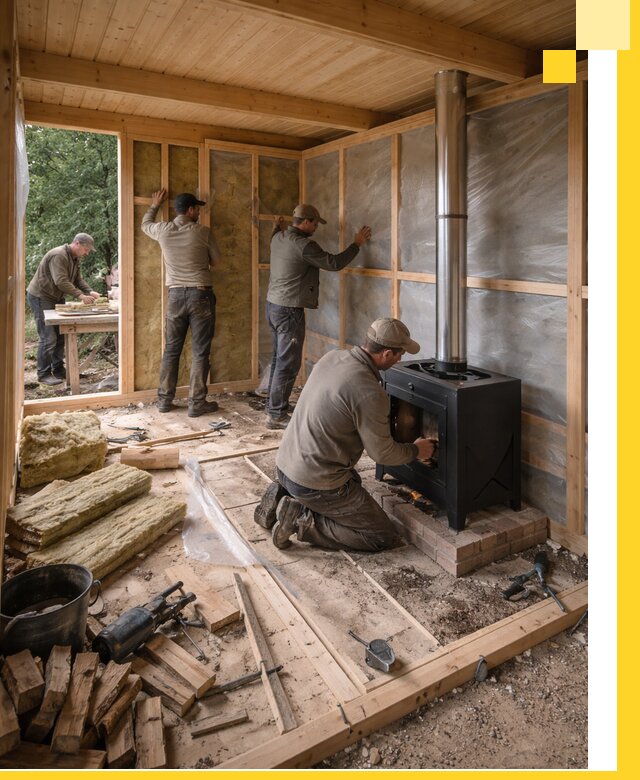 Профессиональный монтаж бань под ключ в Новоалтайске для дома