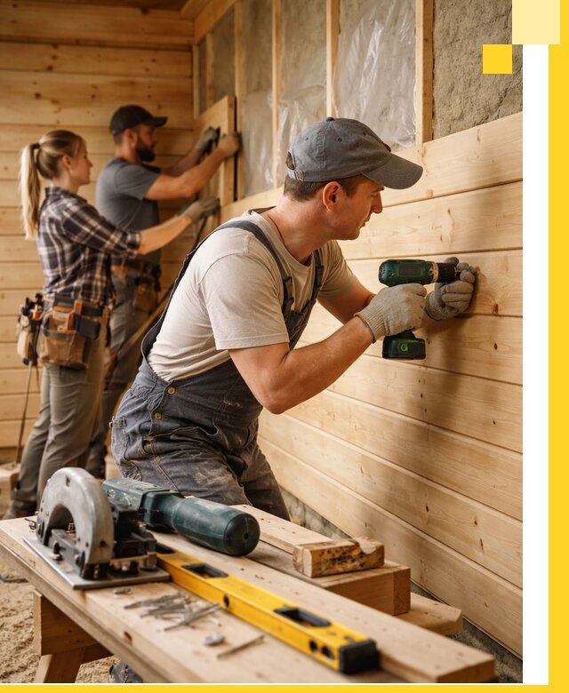 Обшивка бань под ключ в Новоалтайске: отделка стен и потолков