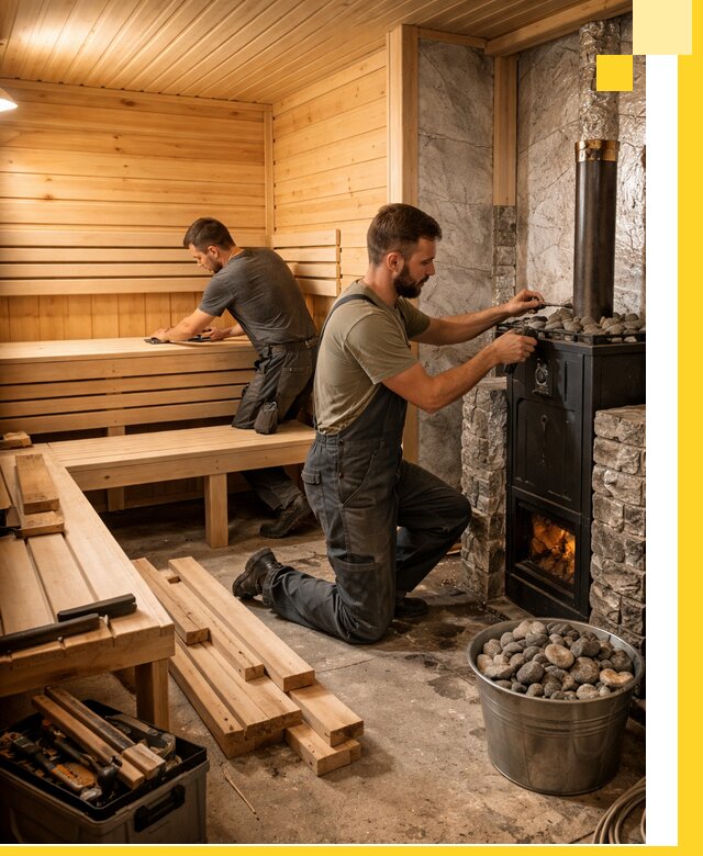 Дизайн и строительство интерьеров бань под ключ в Новоалтайске