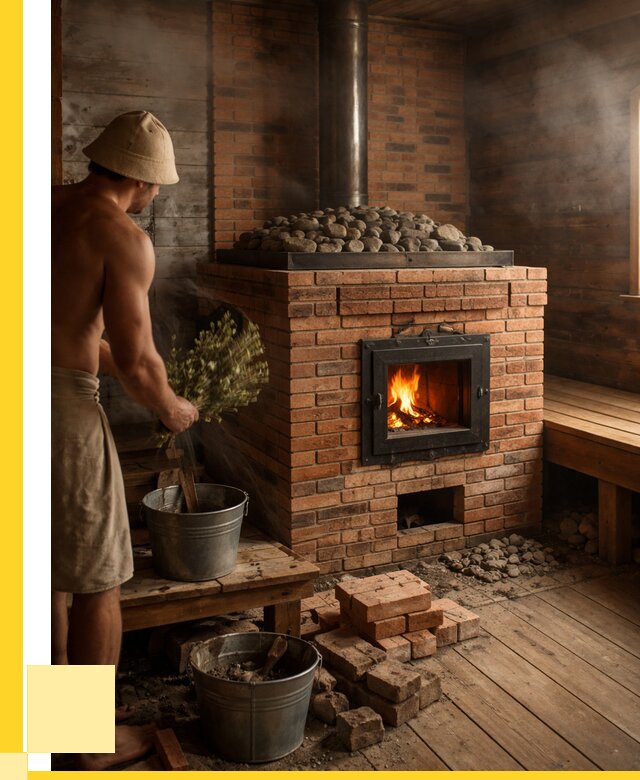 Кирпичные банные печи в Новоалтайске от 92016 р. | ЭриданНвл