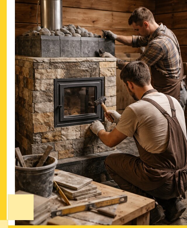 Облицовка банной печи в Новоалтайске от 15336 р. | ЭриданНвл