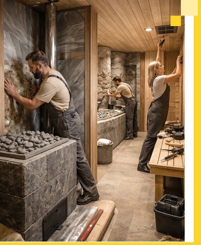 Строительство бань и SPA процедур в Новоалтайске под ключ и отделкой