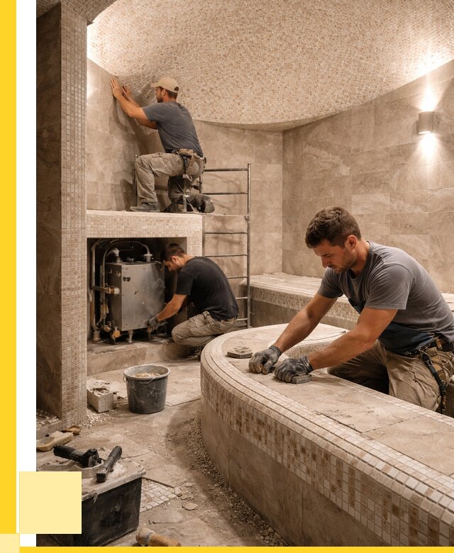 Монтаж хамамов под ключ в Новоалтайске от 255600 р. ЭриданНвл