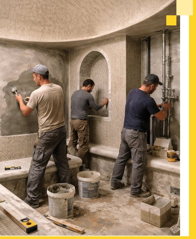 Профессиональный монтаж хамамов под ключ в Новоалтайске с гарантией