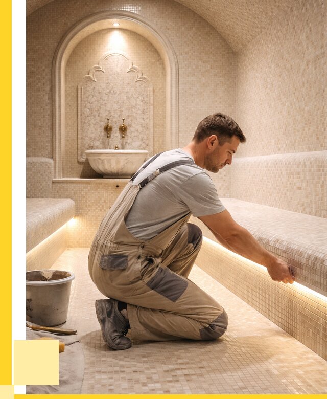 Отделка хамамов под ключ в Новоалтайске от 5623 р. | ЭриданНвл