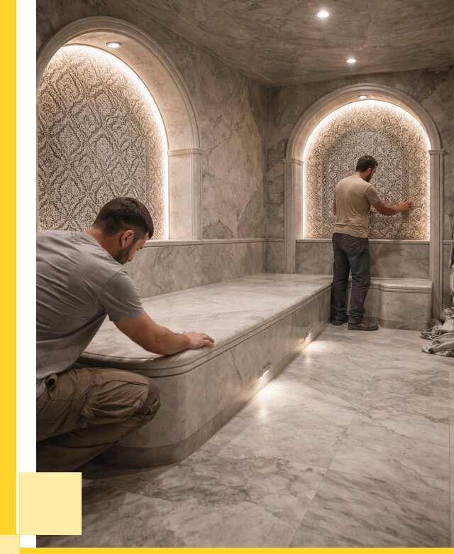 Турецкие бани под ключ в Новоалтайске от 255600 р. | ЭриданНвл