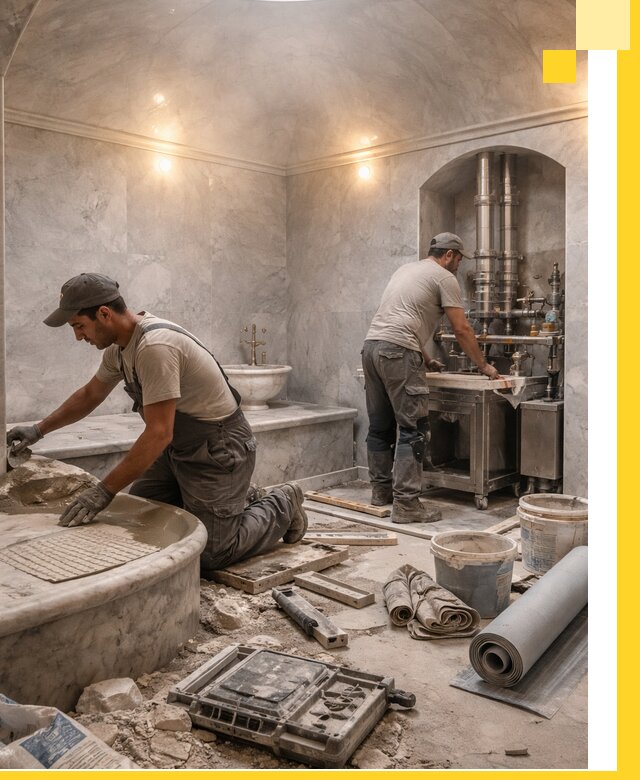 Строительство турецких бань хаммам под ключ в Новоалтайске