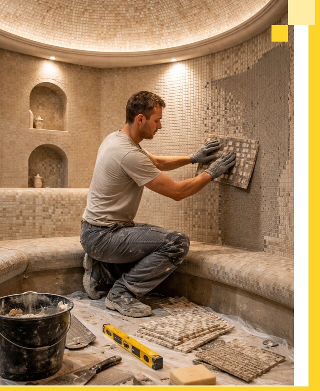 Устройство и монтаж домашнего хамама под ключ в Новоалтайске